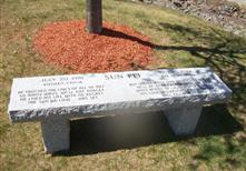 Granite Bench by Arthur's Memorials Conway, N.H.